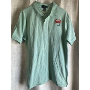 Polo Ralph Lauren Crab Logo Rugby Polo Shirt Boys XL (18-20)  Celadon green